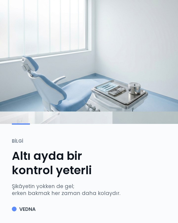 Sağlık, klinik, diş için VEDNA'nın hazırladığı örnek gönderi tasarımı